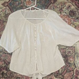 Beach Lunch Lounge Tie Front Top,NWOT, Size XL